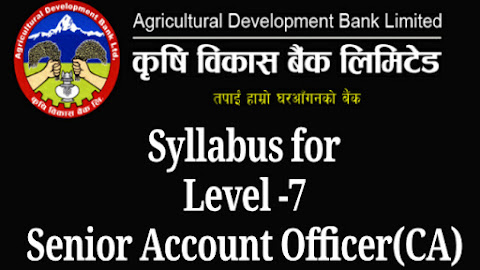 Syllabus for Level -7 Senior Account Officer(CA)