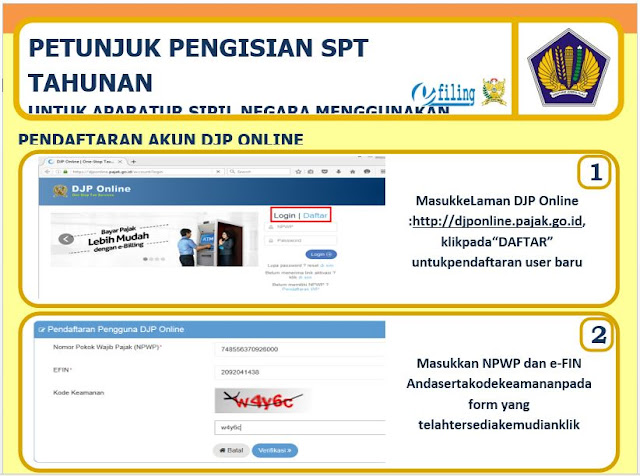 SPT Pajak Tahunan untuk PNS Melalui Online