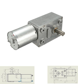 Reversible High torque Turbo Worm Gear Reducer Motor. The motor is Gear DC motor with micro-turbine worm. Can change the wiring-connection to change motor rotation DIY Application: open the window, door, Mini winch, barbecue grill.