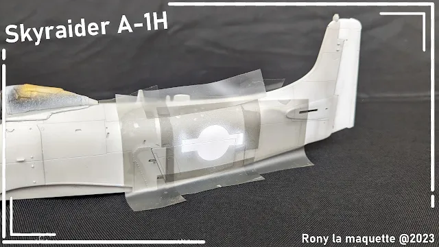 Maquette du A-1H Skyraider de Tamiya au 1/48.