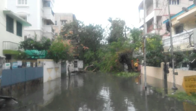 Cyclone Vardah in action