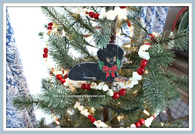 Christmas Farmhouse Cottage Breakfast Nook-Dachshund-Christmas-Ornament- From My Front Porch To Yours