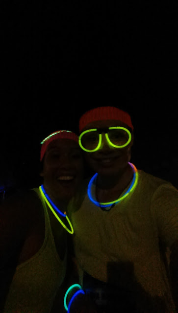 Radiant Run glow sticks brother sister