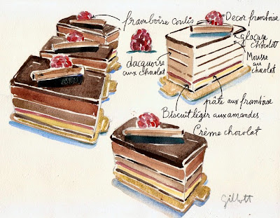 Financier Gateau chocolat by Carol Gillott