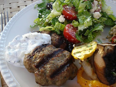 A delicious backyard Mediterranean dinner with our good friends