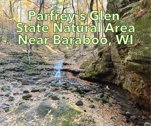 Rocky Hike Leads to a Divine Gorge and Waterfall at Parfrey's Glen State Natural Area near Baraboo, Wisconsin