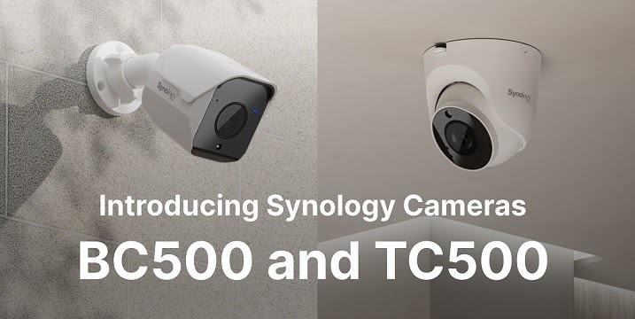 Synology Launches BC500 and TC500 Surveillance AI Cameras