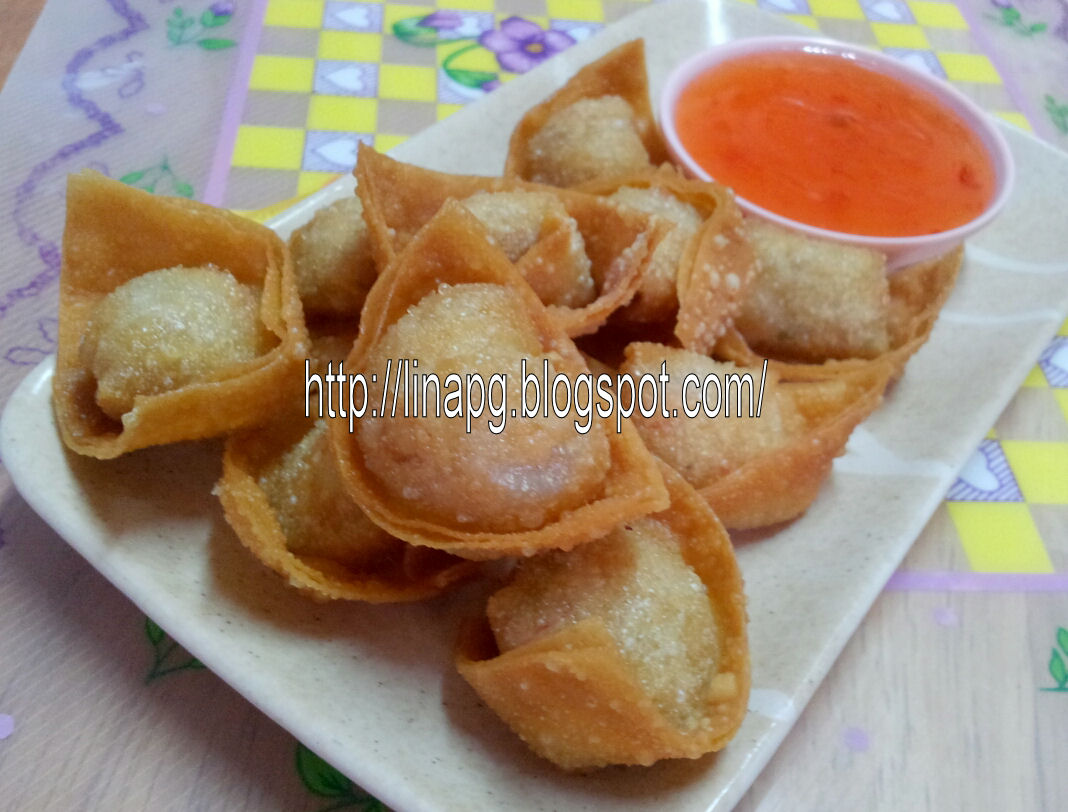 Wantan Goreng Dan Tutorial Melipat Kulit Wantan/Wanton 