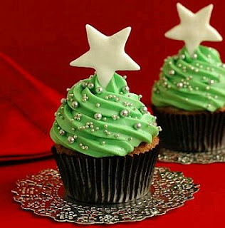 Cupcakes o Magdalenas de Navidad, parte 1