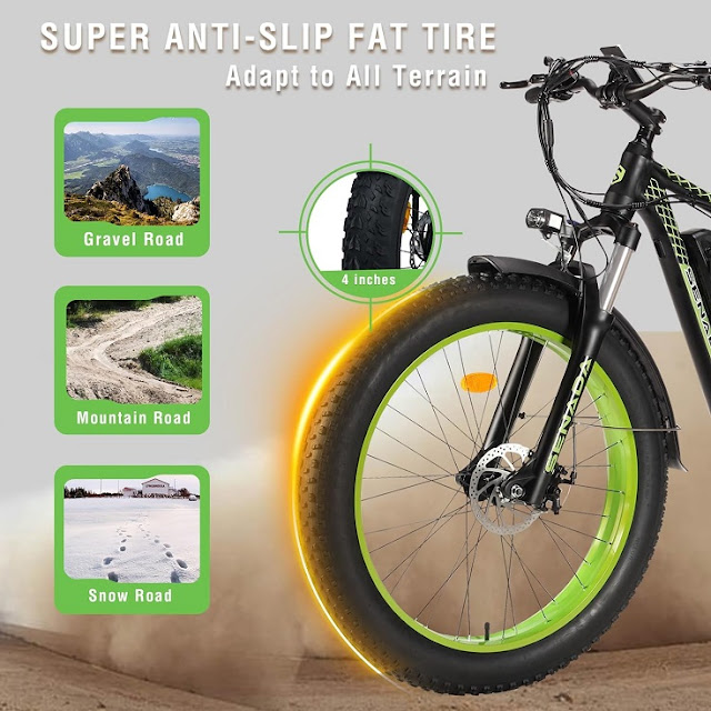 SENADA Viper Fat Tire Electric Bike MountainBikes