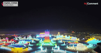 le festival de glace de Harbin en Chine