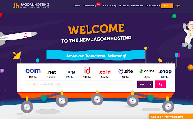 Ngeblog memang tidak jauh dari yang namanya hosting dan domain JagoanHosting Penyedia Domain dan Hosting Murah Indonesia