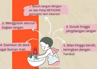 5 langkah cuci tangan yang benar
