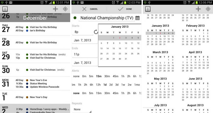 agenda calendar for android available on playstore agenda calendar for android