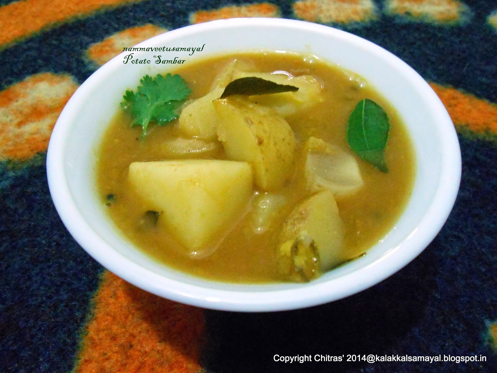 Urulaikizhangu Sambar [ Potato Sambar ]