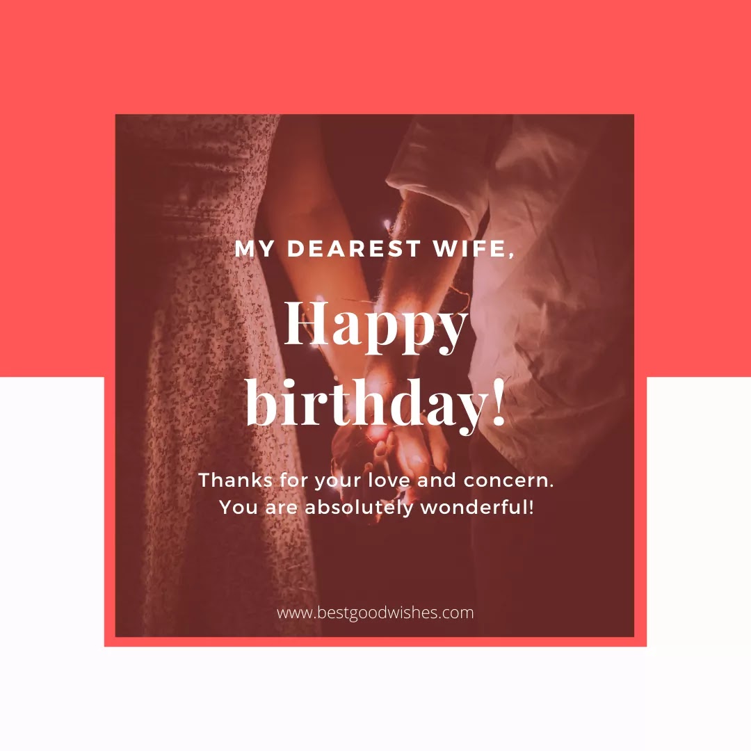 Short birthday wishes for wife