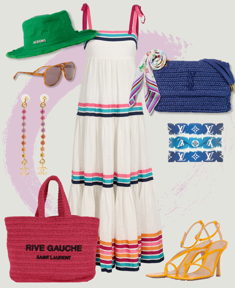 Colourful holiday Look