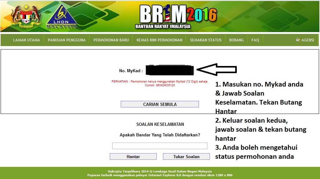 Semakan Status BR1M 2016 Secara Online - Berita Viral Terkini