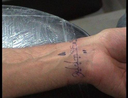 Bollywood Actor Hrithik Roshan Wrist Tattoo