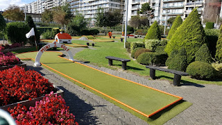 Minigolf course at Leopoldpark in Blankenberge