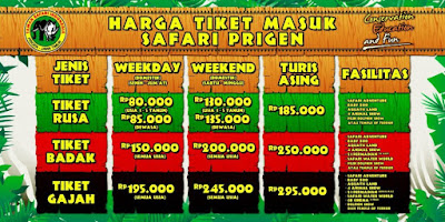 Jenis Gelang Tiket Taman Safari Prigen