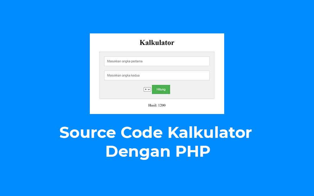 source code kalkulator php