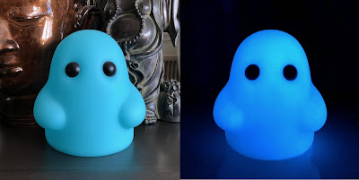 New York Comic Con 2018 Exclusive Tiny Ghost Blue Glow Vinyl Figure by Reis O’Brien x Bimtoy x Fugitive Toys x Bottleneck Gallery