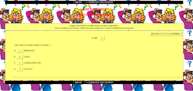 QUIZ INTERATTIVO SUI FOSSILI