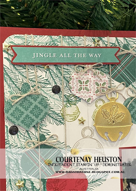 Christmas Scrapbook Page close up