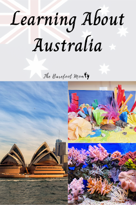 Activities, crafts, recipes, and links for learning about Australia for elementary students