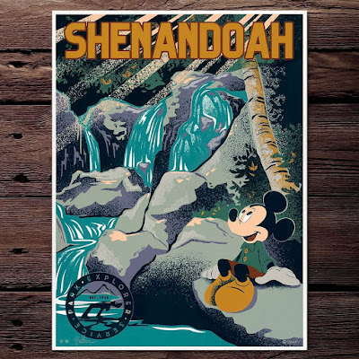 Disney The Grand Canyon & Shenandoah National Park Mickey Mouse Screen Prints by Bret Iwan x Cyclops Print Works