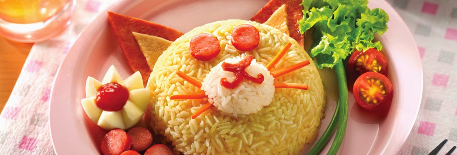 Resep Ala Olfin Cara membuat Nasi Goreng Meong Lucu Resep Ala Olfin Cara membuat Nasi Goreng Meong Lucu