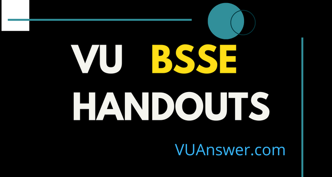 Virtual University BSSE Handouts All Semester Subjects Courses