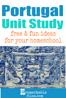 This Portugal unit study is packed with activities, crafts, book lists, and recipes for kids of all ages! Make learning about Portugal in your homeschool even more fun with Portugal free ideas and resources. #Portugal #homeschool