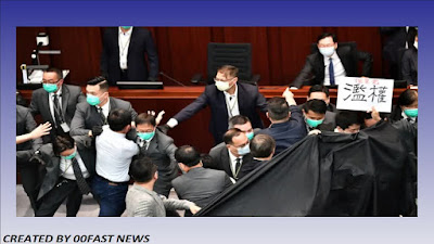 Hong Kong: Lawmakers did during parliament pandemonium | 00Fast News