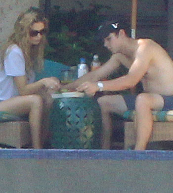 Shirtless Nick Jonas Vacations With Delta Goodrem Headed Back To Broadway