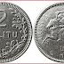 Litas: coin from Republic of Lithuania; 100 centas