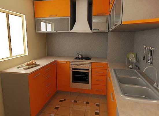 Contoh desain dapur minimalis type 36