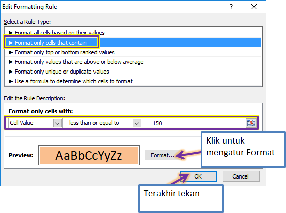 Tips Conditional Formating