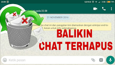 Cara Mengetahui Pesan Yang Telah dihapus di Whatsapp