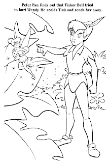 peter pan coloring pages for kids