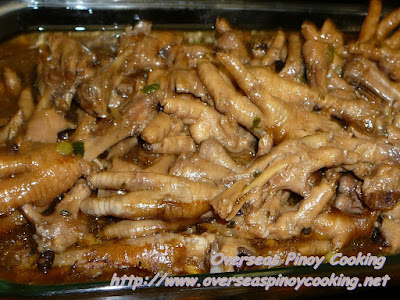 Chicken Feet Asado, Braised Chicken Feet Dish