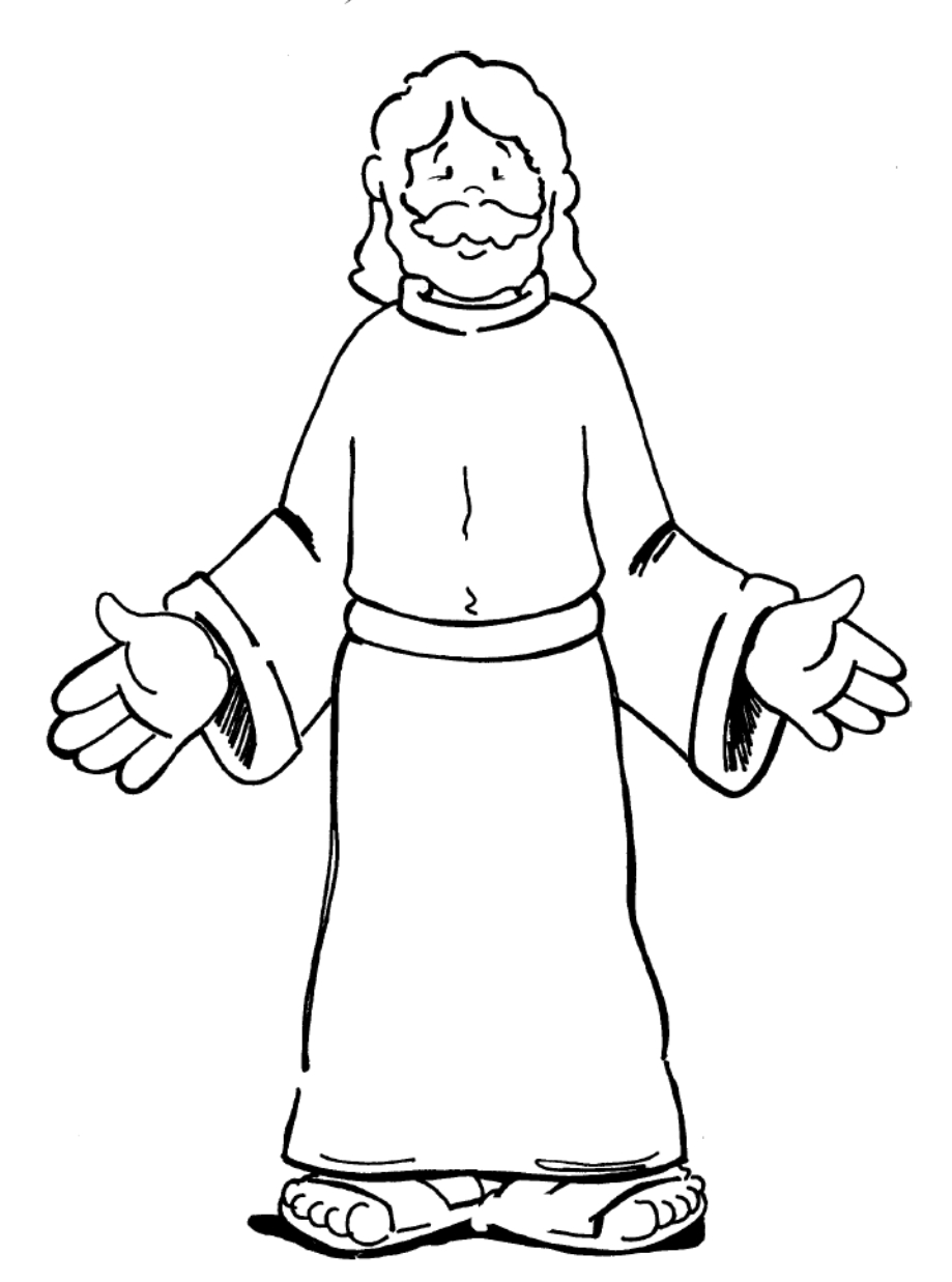 Desenhos Biblicos de Jesus para Colorir Desenhos Para Colorir