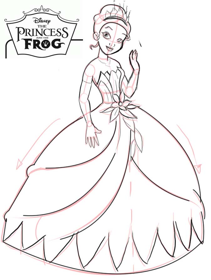 Tiana Coloring Pages 5