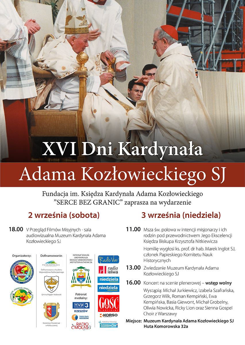 W Hucie Komorowskiej odbędą się Dni Kardynała Adama Kozłowieckiego