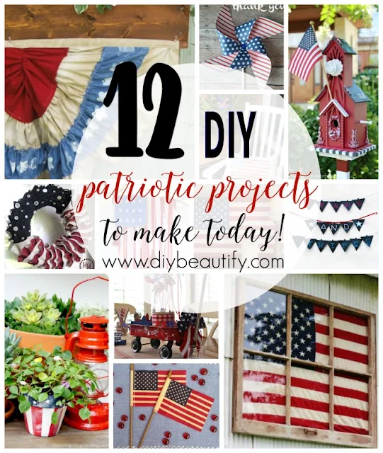 This collection of DIY projects is perfect for July 4th or any patriotic celebration! Find the collection at diy beautify!