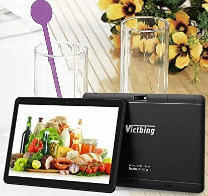 Victbing Android Tablet - 4500mAh Dual SIM Tab with 10-Inch Screen and Double Cameras