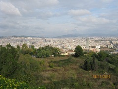 Гора Тибидабо (Tibidabo) - вид на Барселону