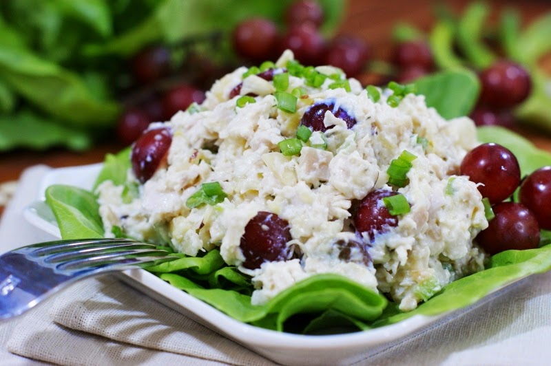 Pina Colada Chicken Salad with Grapes | The Kitchen is My ...