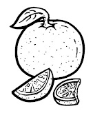 Free Oranges Coloring Pages